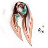 Sunscreen Scarf for Women's Spring and Autumn New Style Simulated Silk Literary Geometric Color-blocking Diamond Small Silk Scarf Scarf Scarf