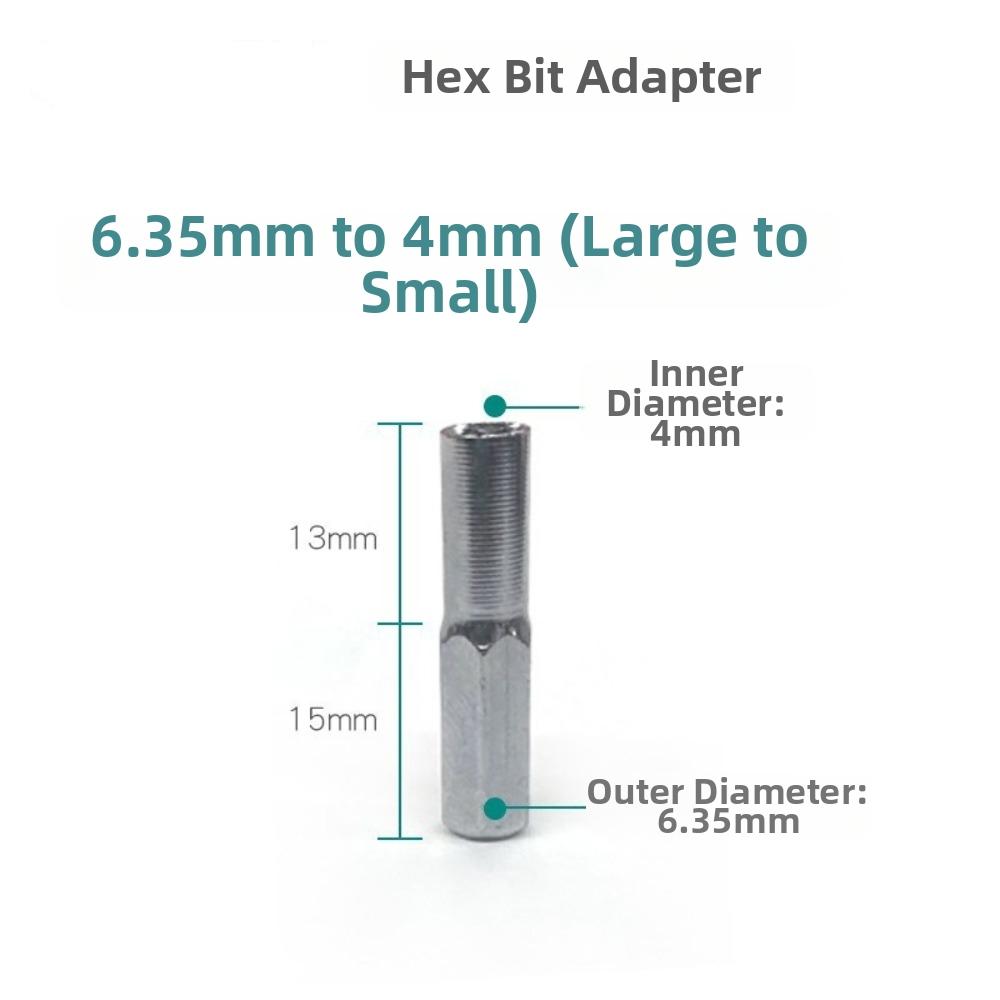 1/2Pcs 6.35mm To 4mm Magnetic Bit Holder Magnetic Screwdriver Bit Adapter  Phone Repair