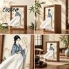Handcrafted Decorative Tissue Box Chinese Style Rectangular Box, High-density Board Paper Holder, Classical Unique Oriental Home Decor Four