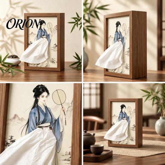 Handcrafted Decorative Tissue Box Chinese Style Rectangular Box, High-density Board Paper Holder, Classical Unique Oriental Home Decor Four