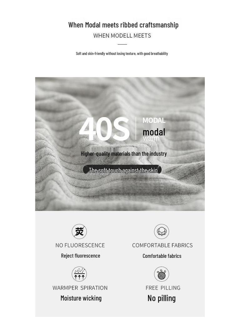 Summer Thin Modal Nursing Pajamas: Long Sleeve Set for Pregnant & Postpartum Women