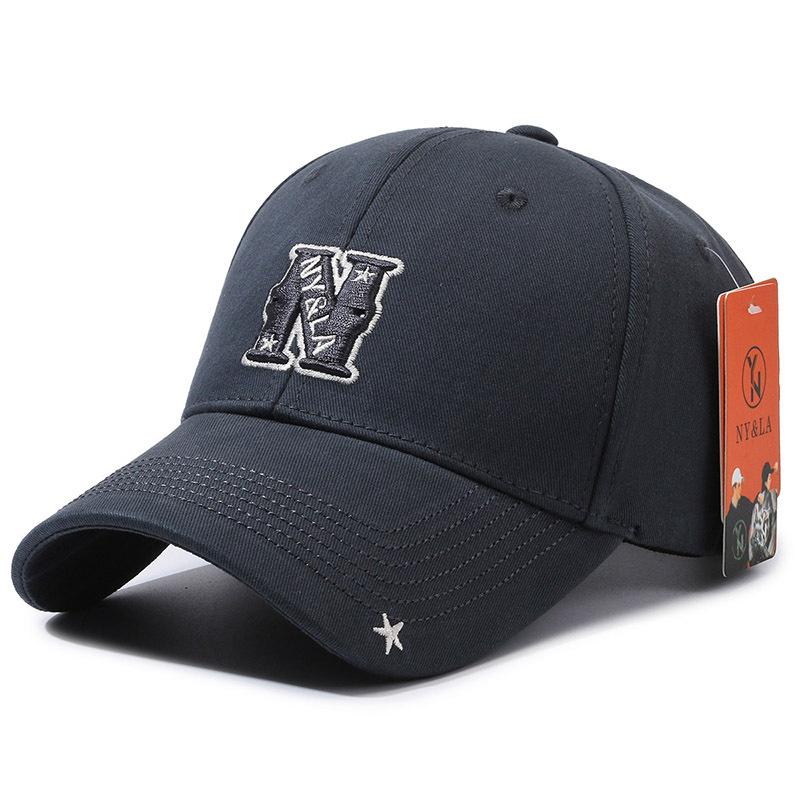 New Baseball Cap Sun Cap Letter N Brim Pentagram Cap Sunscreen Versatile Fashion Sports