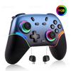 Controlador Bluetooth Sem Fio RGB para Nintendo Switch 2/Switch 1/PS3/PS4 Console Gamepad para Android/IOS/PC Joystick Controle