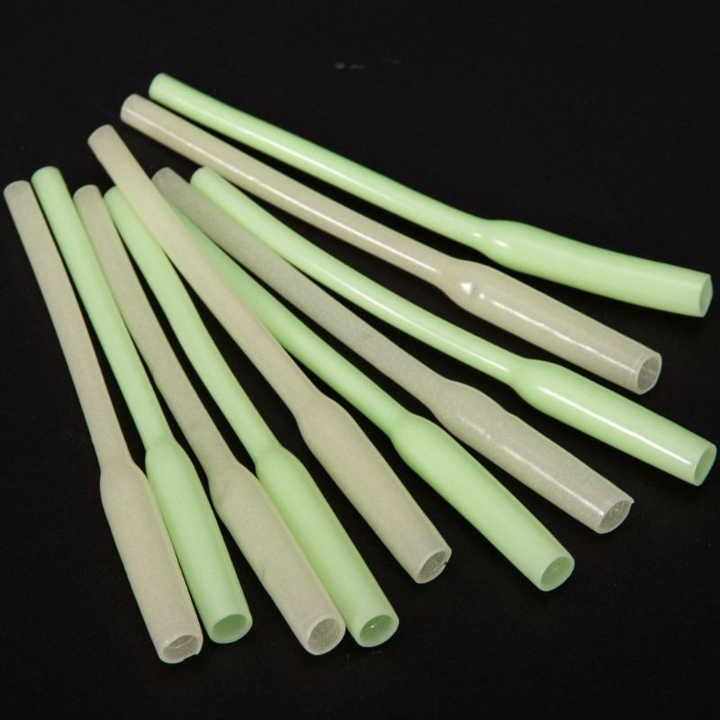 10pcs PVC Sleeve Hook Line Aligner Protector Sleeves Night Fishing Rig Tubing Fishing Accessories Fishing Glow Tube