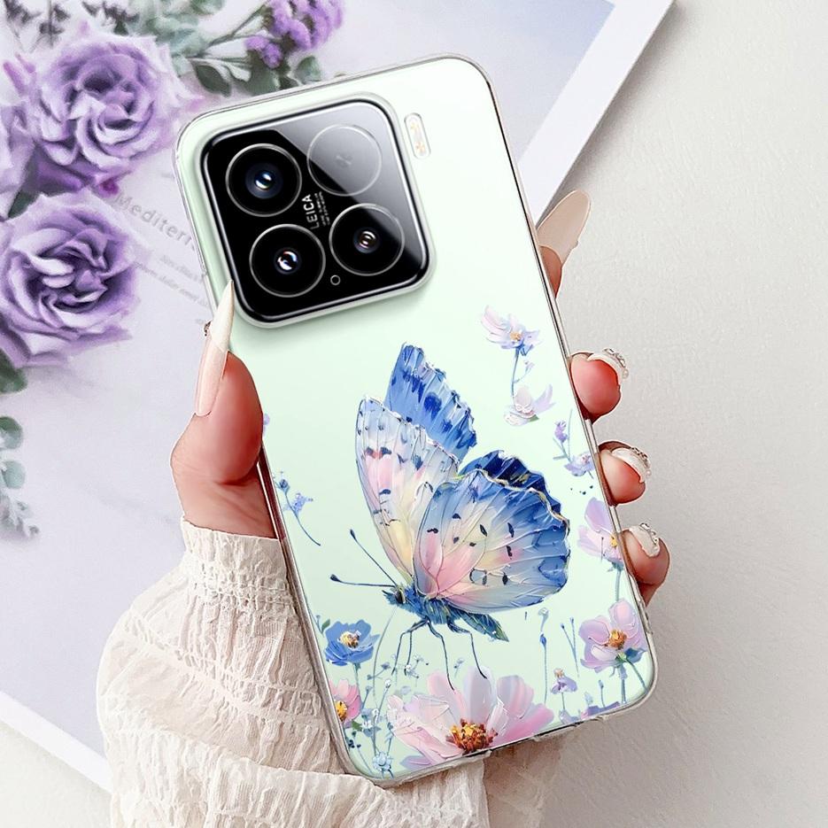 For Xiaomi Mi 15 Pro 5G Case New Luxury Painted Cover Soft Silicone Phone Case For Xiaomi 15 Pro Mi15 5G Back Cover Fundas Coque