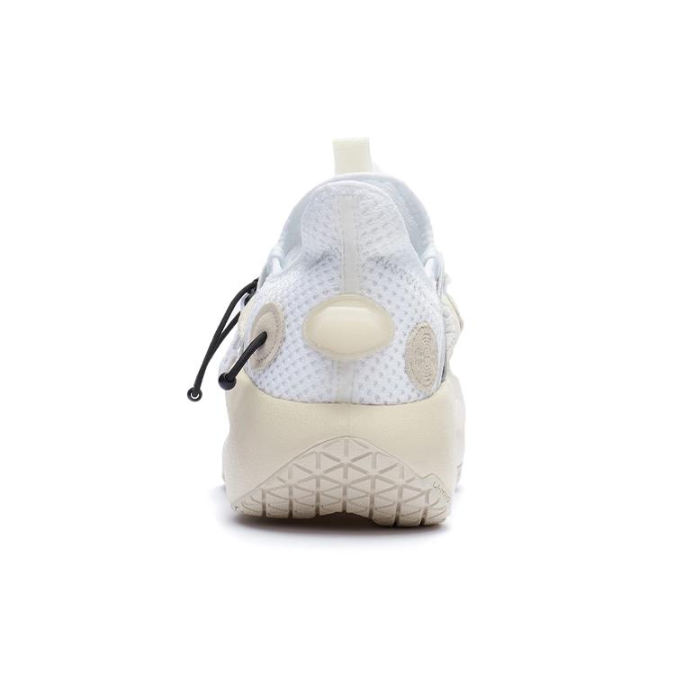 Li Ning Cloud Traveler Cushioning Slip Resistant Abrasion Resistant Lightweight Low top Sports Casual Shoes Men's White AGBR069-1