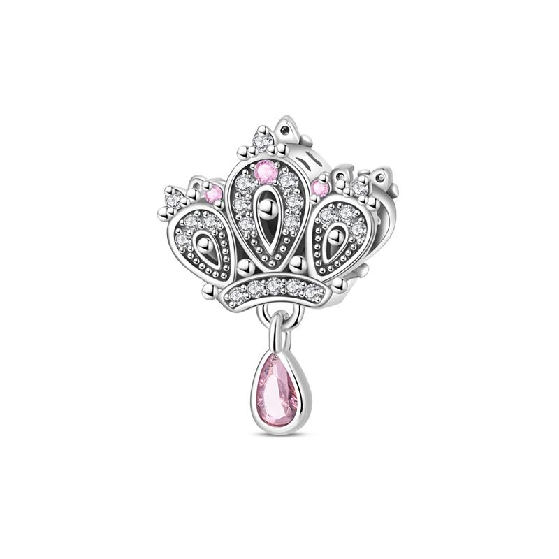 Sweety 925 Silver Birthday Cake Crown Heart Butterfly Sunflower Charms Beads Fit 3mm Bracelets DIY Fine Jewelry Making