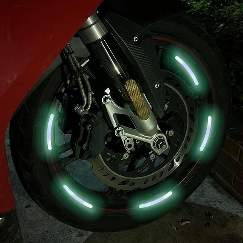 Car Wheel Stickers for Tires, Reflective Rim Strip Stickers | R Car Wheel Hub