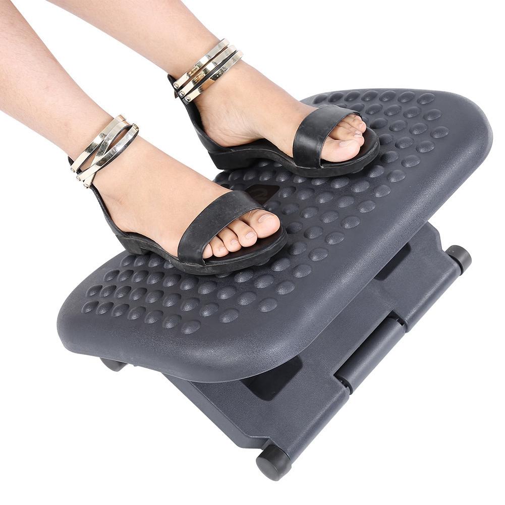 Höhenverstellbare Fußstütze Hocker Ergonomisch Tragbar Bequem Unter dem Schreibtisch Heimarbeitsplatz