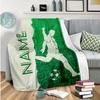 Camouflage Football Customize Your Name Blanket Used For Chair Office Sofa Bed Camping Soft And Warm Giving Friends And Relatives Birthday Graduation