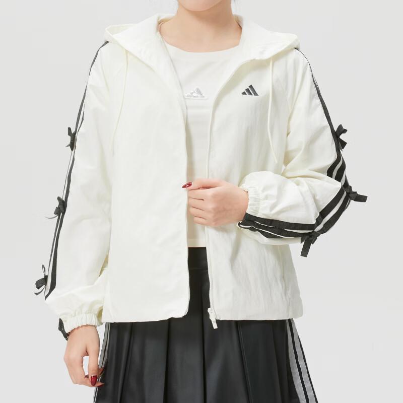 adidas Women's Woven Hooded Mesh-Lined Jacket