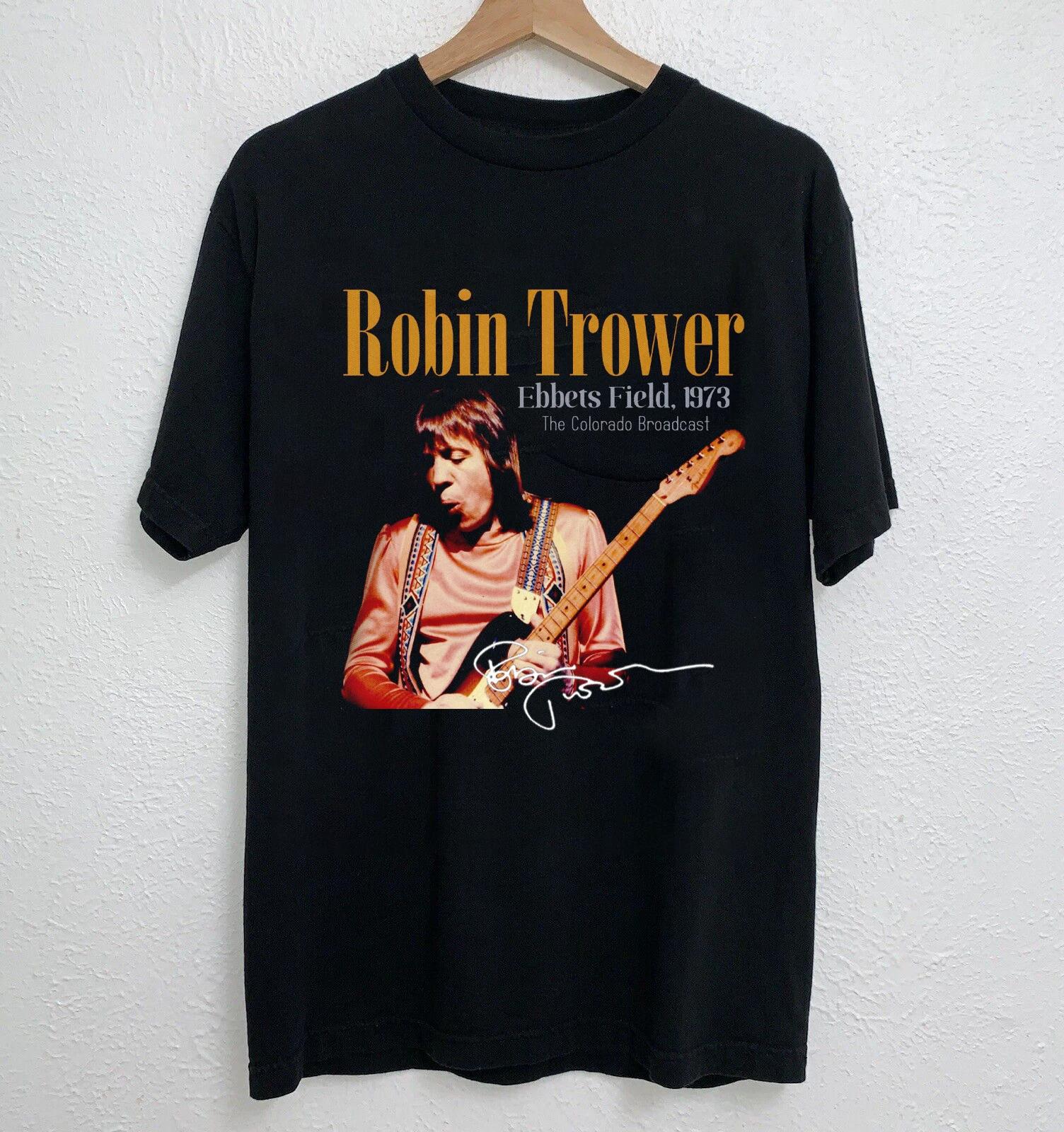 NEW Robin Trower Signature Robin Trower 1973 Black All Size Shirt XXXXL