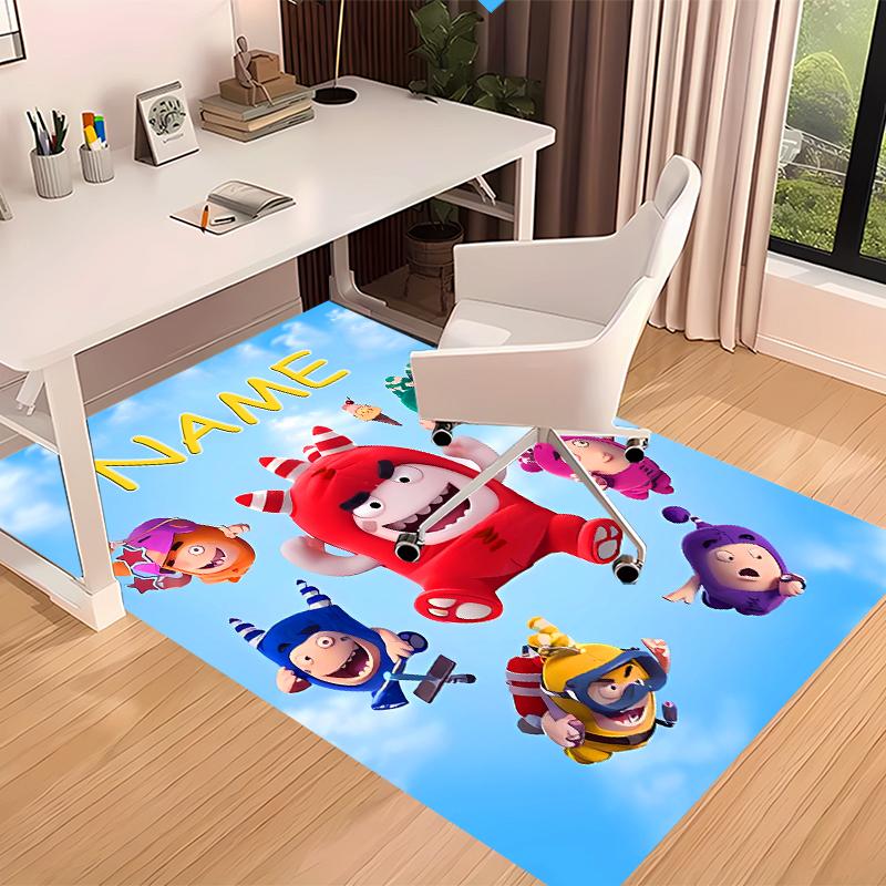 Custom personalization Oddbods Print Area Rug - Soft, Washable Non-Slip Indoor Mat,Living Room,Home&Office Decorative Rug