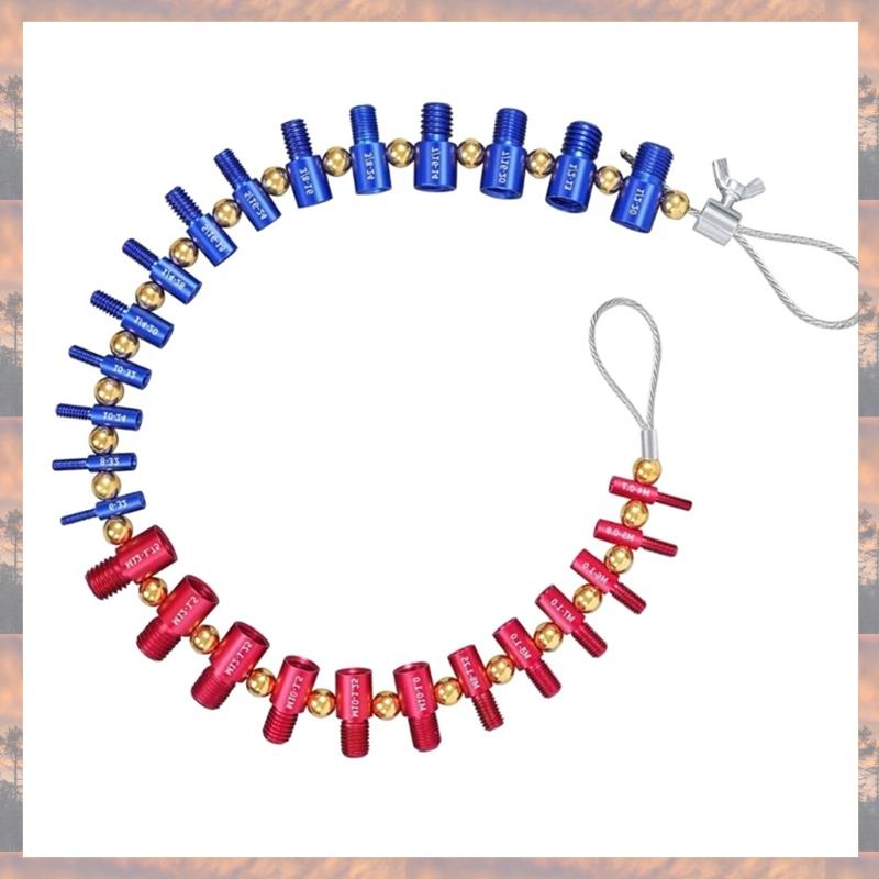 

2025 Тренд Тестер резьбы гайки и болта Съемный калибр размера болта и гайки Идентификатор резьбы гайки