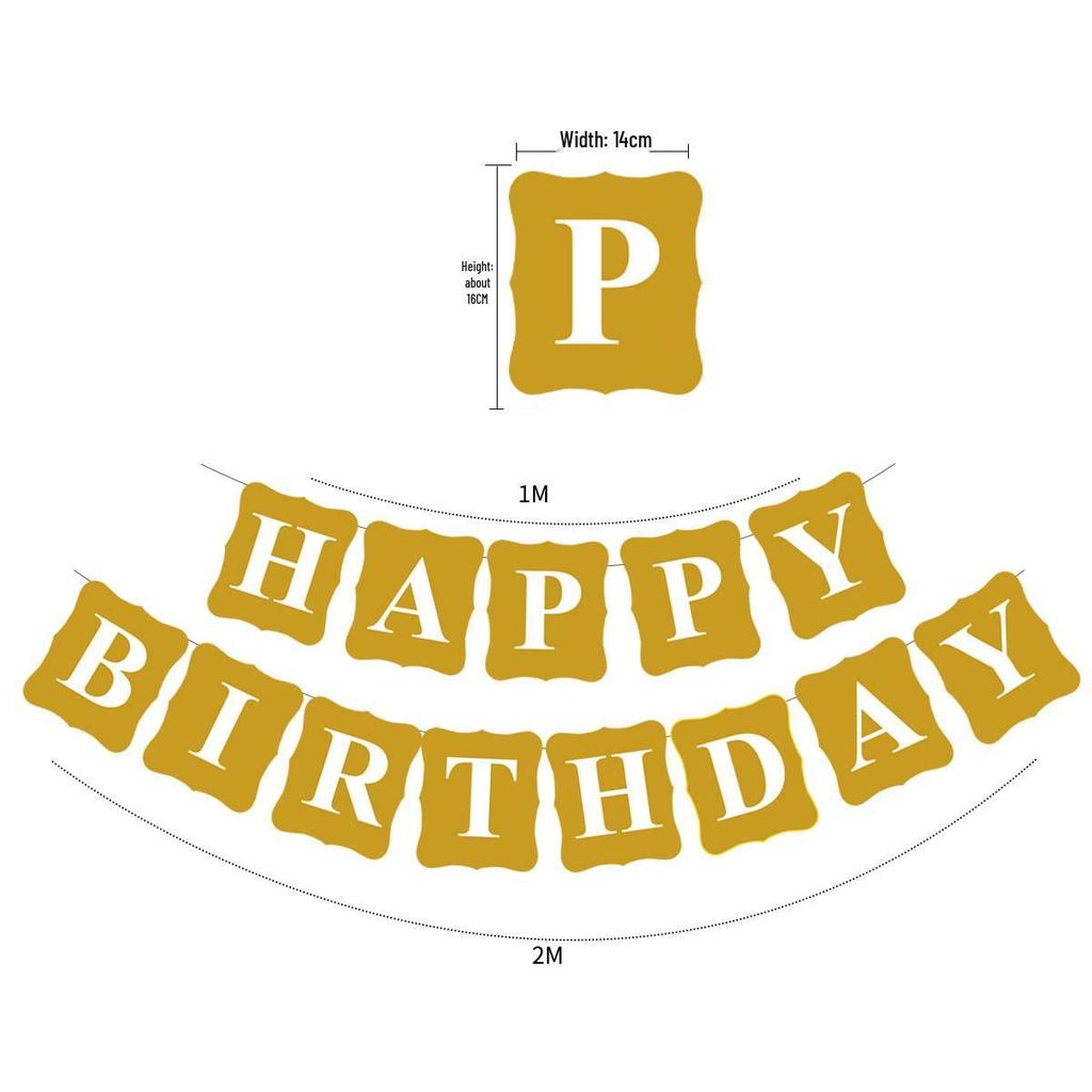 Birthday & Holiday Fishtail Bunting Banner for Parties