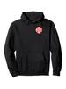 Feuerwehr Hoodie - Schwarzer Pullover mit Rot-Weißem Feuerwehr-Emblem