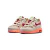 CLOT x Nike Air Max 1 TD Kiss of Death 2021 Zapatillas de Bebé Marrón Claro Malla Rojo Oscuro DH2492-100