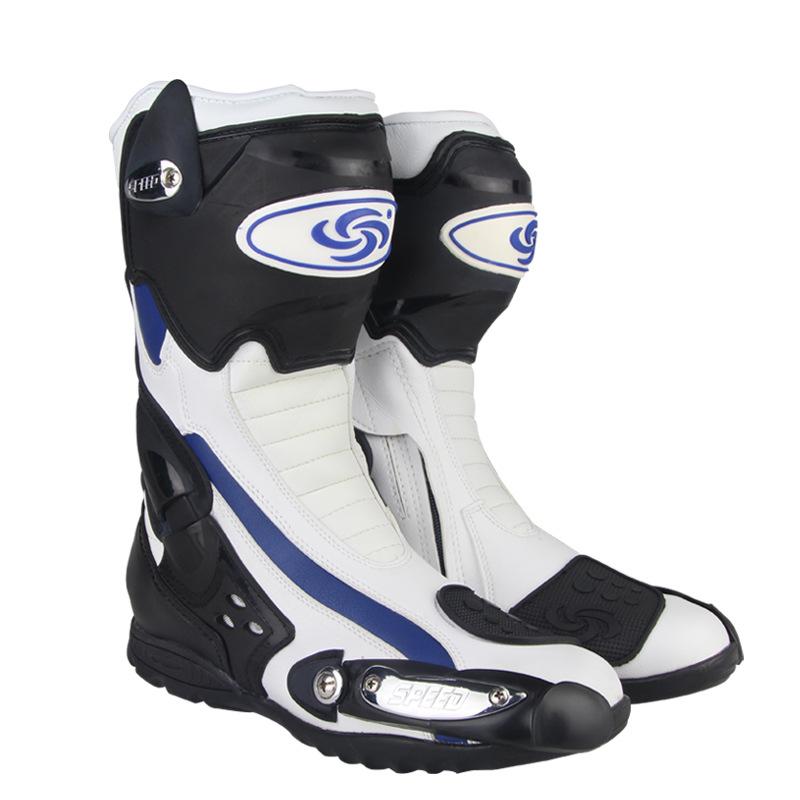 Motorcycle Riding Shoes Off-road Road Racing Boots Knight Anti Fall Men s 40 белый