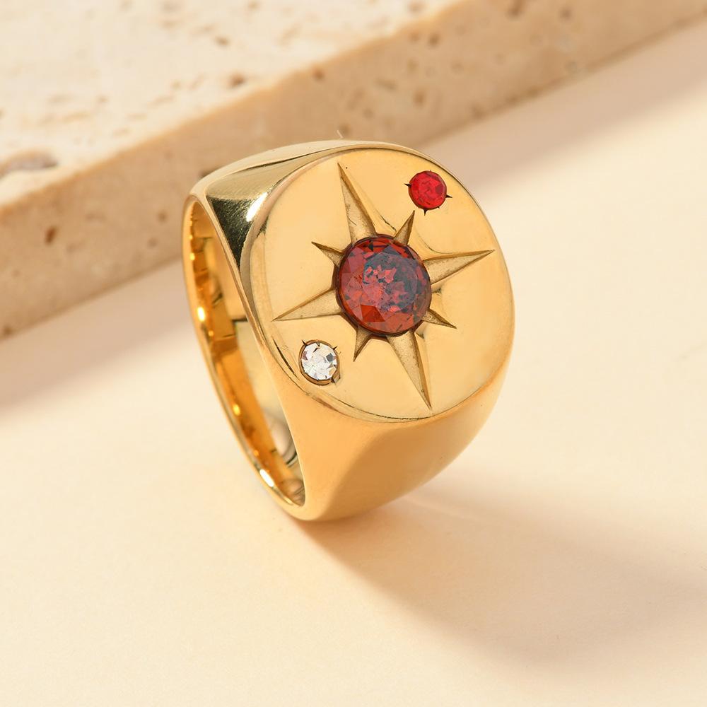 

Новое Популярное Персонализированное Модное Дизайнерское Кольцо Звезда Круглое Восьмиугольное Легкая Роскошь No. 9