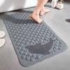 Tapis Anti-Glisse Salle de Bain PVC Douche Anti-Chute Tapis de Pied Épaissi Dauphin Massage Sol Salle de Bain Tapis de Bain Tapis de Douche