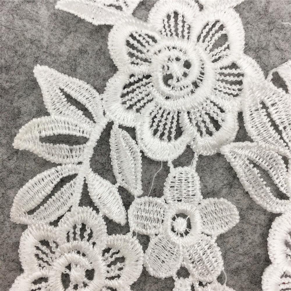 Diy Lace Polyester Pair Collar Lace, Embroidered False Collar Lace, Patch Sticker, Decorative Fabric Lace Sticker