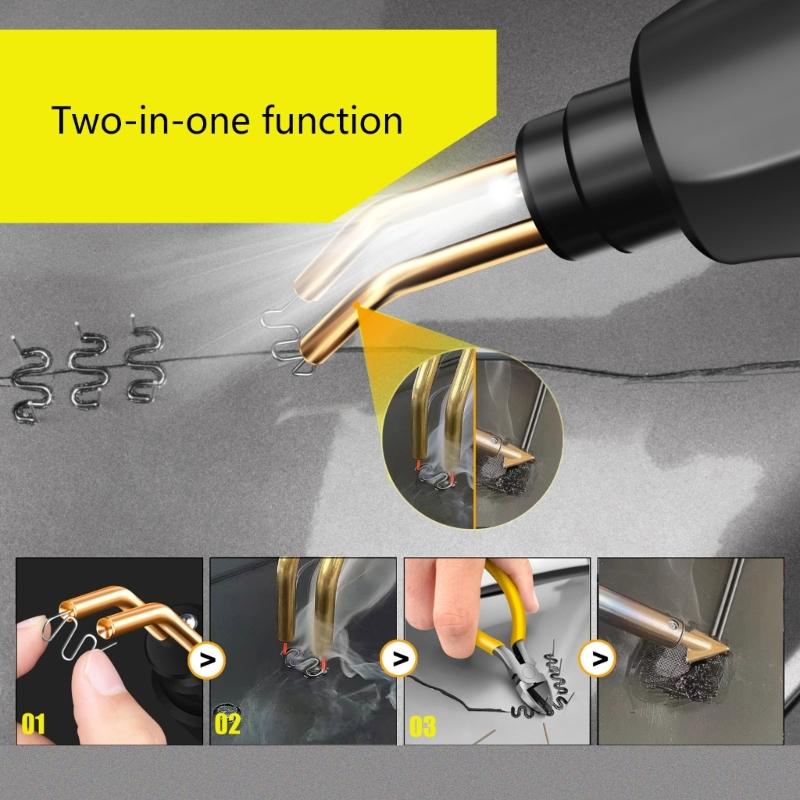 Plastic Repair Kit Welding Machine 70W Plastic Welder Hot Stapler for Most Plastic Repair Soldering Kit with Hot Staple