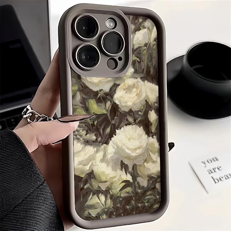 Romantic Rose Flower Cover For Samsung S23 Case For Galaxy S24 S22 Ultra Plus S21 FE A54 A14 A13 A33 A53 A32 A52 A34 5g Case