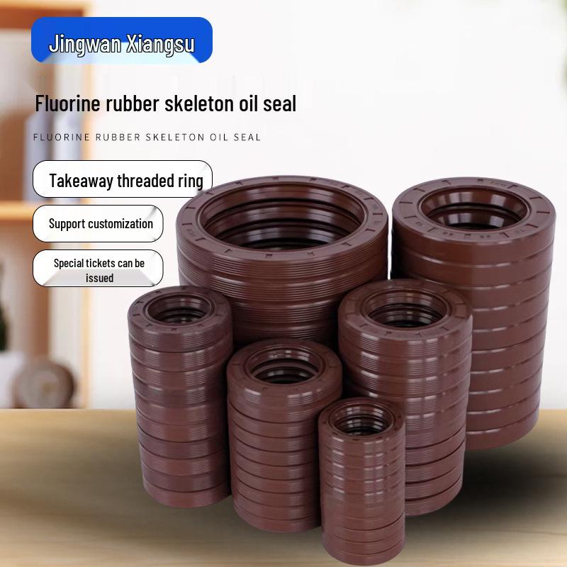 Wear-Resistant, High-Temperature Resistant Threaded Oil Seal: 85-90mm Inner Diameter, 100-150mm Outer Diameter, 4-10mm Height, Leak-Proof.