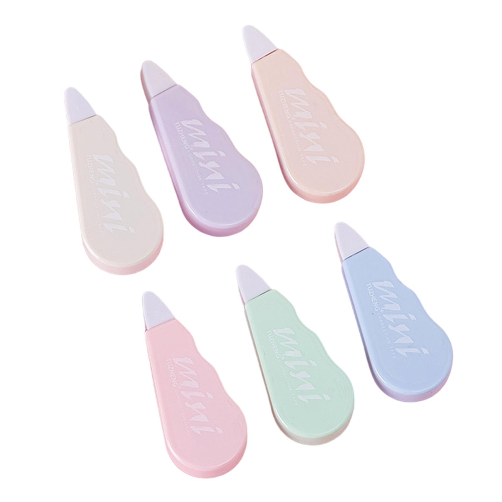 

6 шт. корректирующая лента-ролик, быстросохнущая, сменная, белая корректирующая лента, всего 24 м для изготовления открыток, скрапбукинга