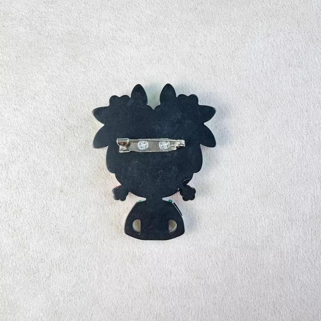 New Girl with Wreath Brooch Quirky Small Delicate Accessories Bright Color Suit Cardigan Pin