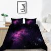 Star Printing Bedding Single Double Bed Full Size 3D Microfiber Universe Printing Pillowcase and Quilt Cover 2/3 Comfortable Home Decoration
