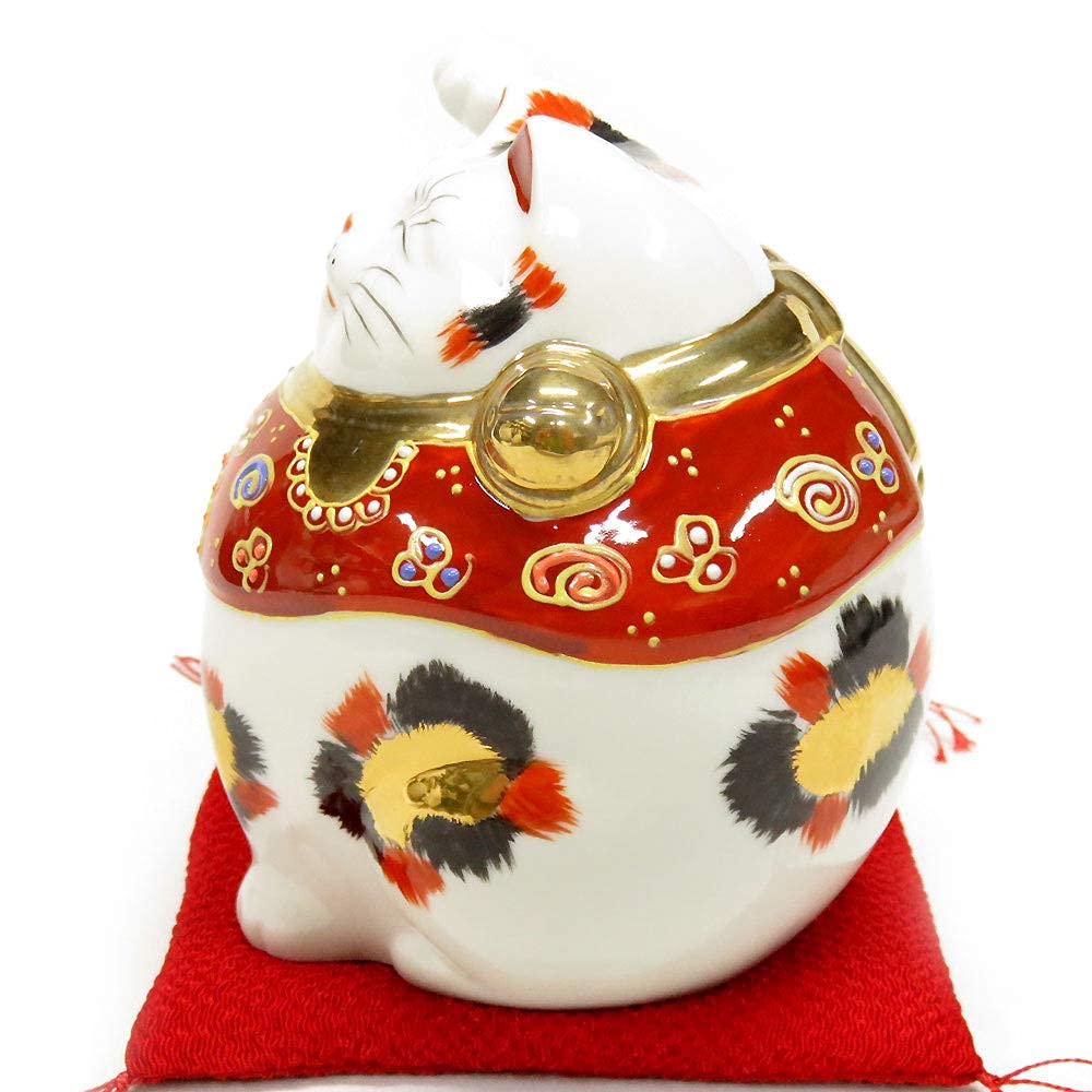 Cute Kutani Ware Figurine by Waza no golden Feng good luck interior Perfect as a birthday store opening housewarming 60th birthday 70th birthday 77th