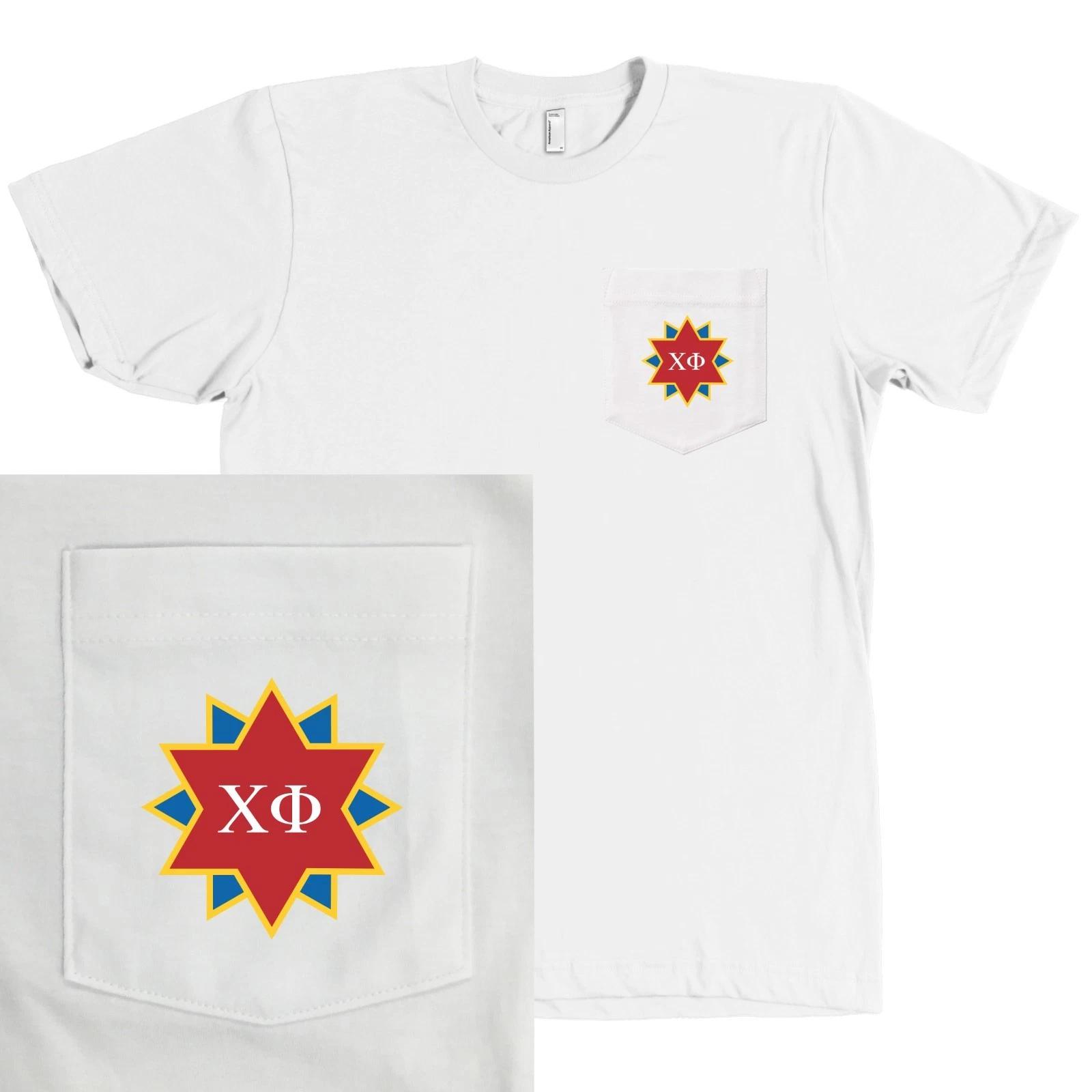 Chi Phi Fraternity Bella + Canvas POCKET Shirt Chakett - MORE COLORS XL