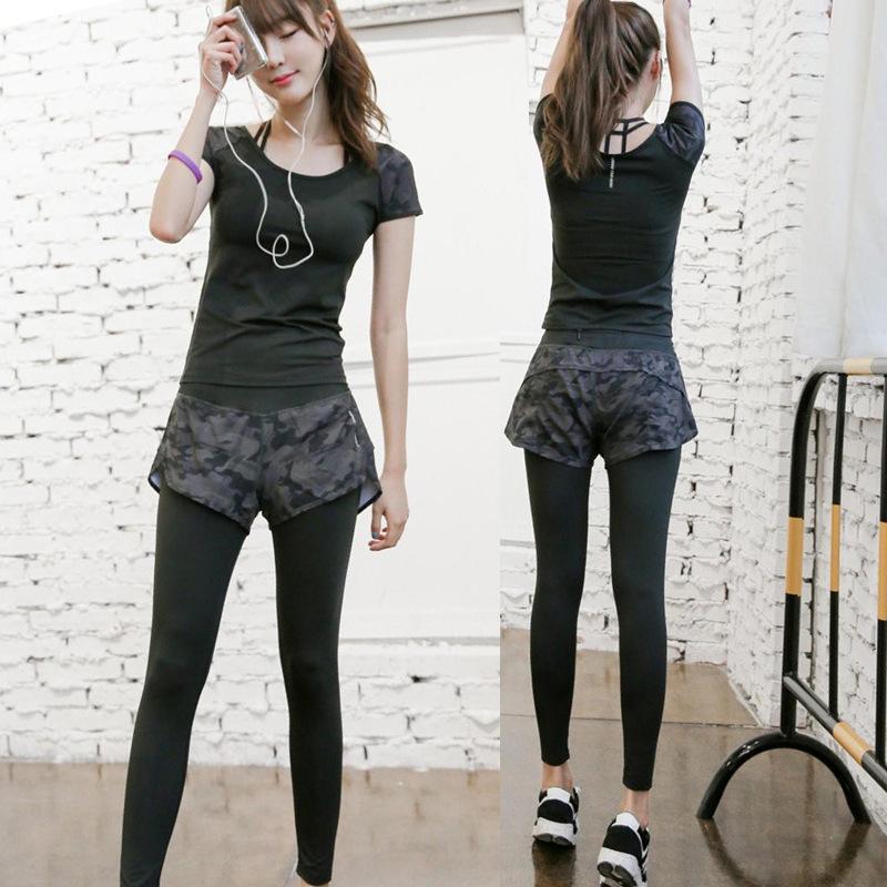Women's Quick-Dry High-Waisted 2-in-1 Sports Pants for Outdoor Activities