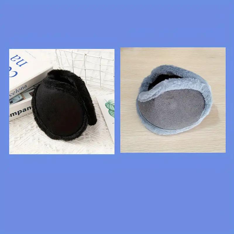 1/2pcs/Thermal Soft Plush Earmuffs Man Winter Thicken Ear Warmer Outdoor Sports Windproof Coldproof Ear Cover