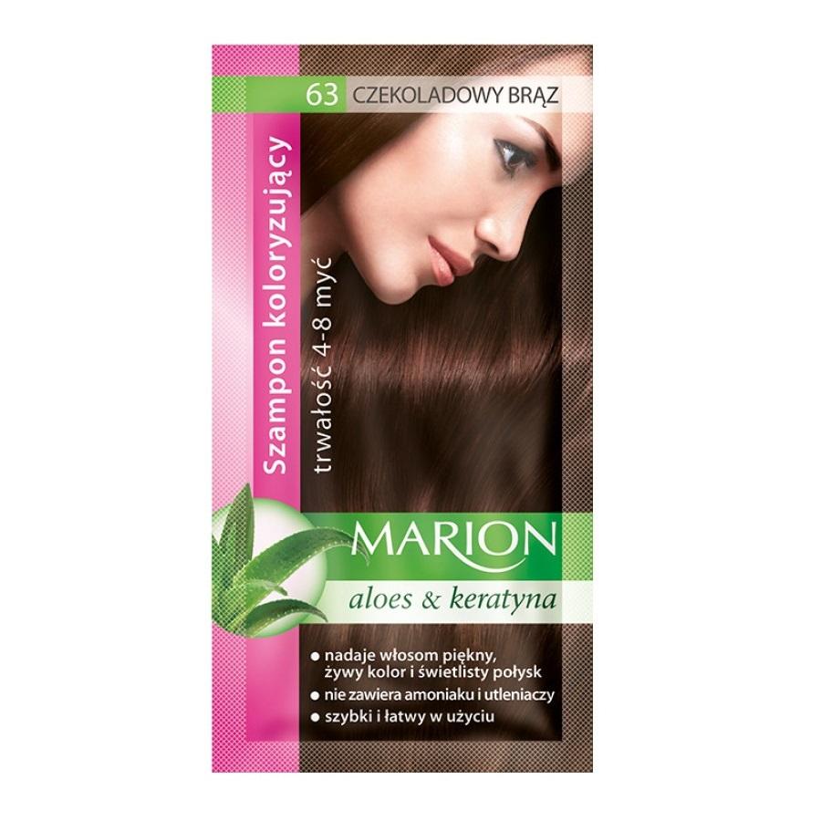 Marion Color Revitalizing Shampoo, Rich Chocolate Brown, 40ml - Enhances and Restores Vibrancy