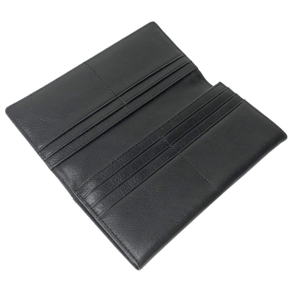 Long Wallet Genuine Leather Wallet Series [Peanuts] Men's Women's "PIRATE" [73251] (Black)