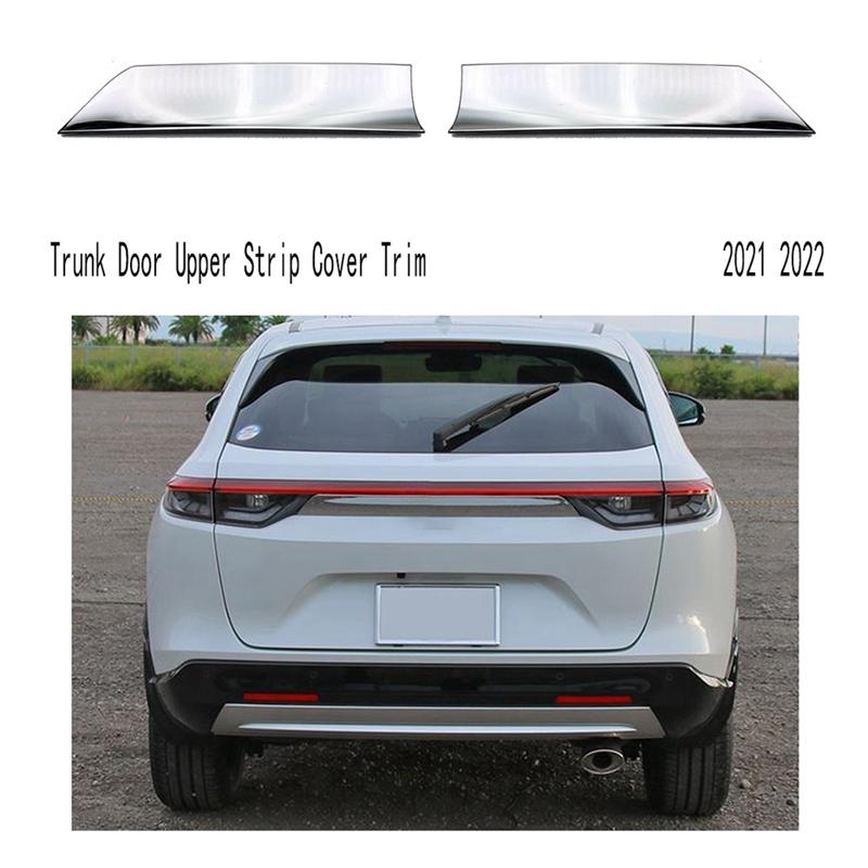Rear Tail Trunk Door Upper Strip Decoration Cover Trim For Honda HRV HR-V Vezel