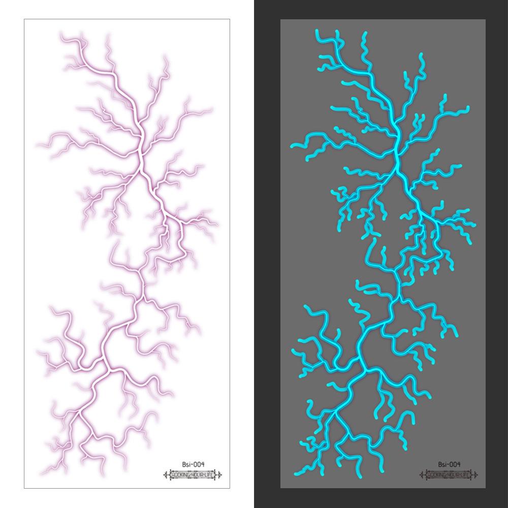 2025 Świecące naklejki tatuaże K-pop Demon Hunter: Halloweenowy Girl Group Tekstura i Oświetlenie Symulacja Naczynia Krwionośnego