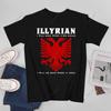 Unisex Unisex ILLYRIAN Byl jsem zde, když začal čas Budu zde, až skončí Albánie Albánské Tričko Trička 100% Bavlna Tričko