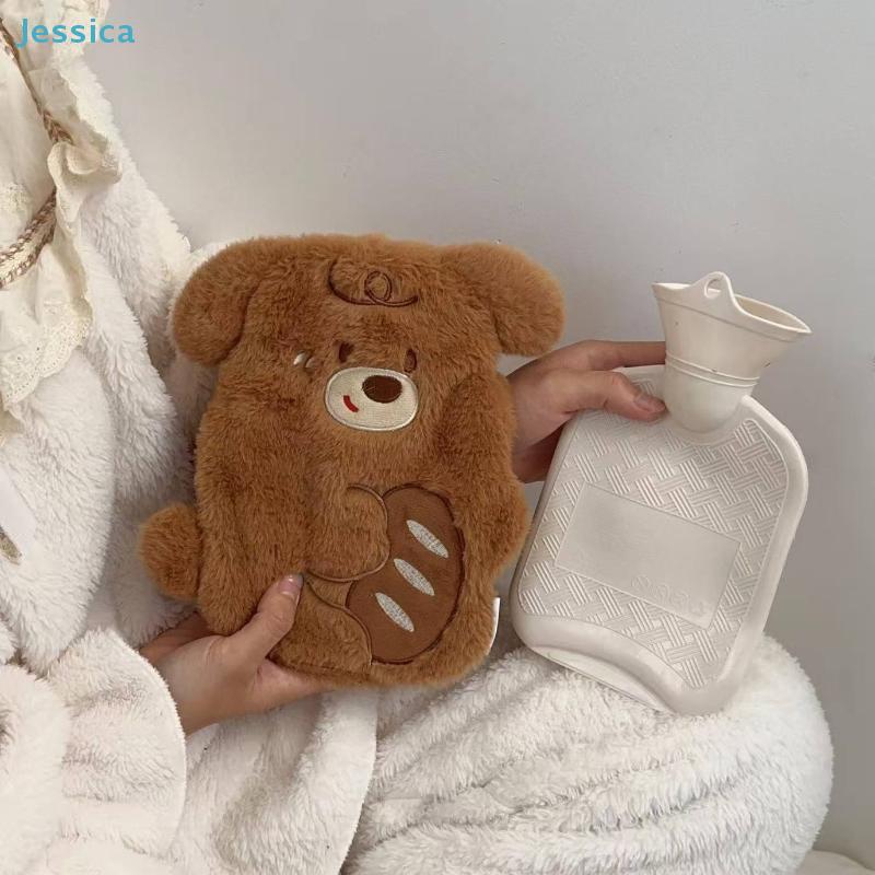 Cute Plush Animal Hand Warmers - Soft Cartoon Cat/Dog Hot Water Bottles for Winter Warmth