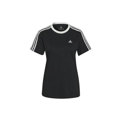 Camiseta Essenciais 3 Listras Preto/Branco Feminina Streetwear GS1379