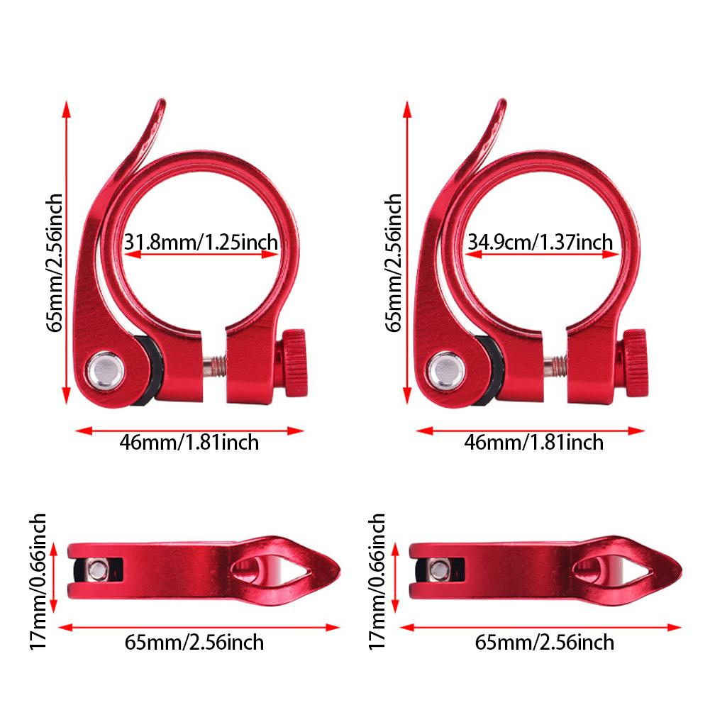 Clemă de șa pentru bicicletă super ușoară, din aliaj CNC, clemă de șa pentru bicicletă de munte, din titan, pentru 27,2/30,8/31,6 mm