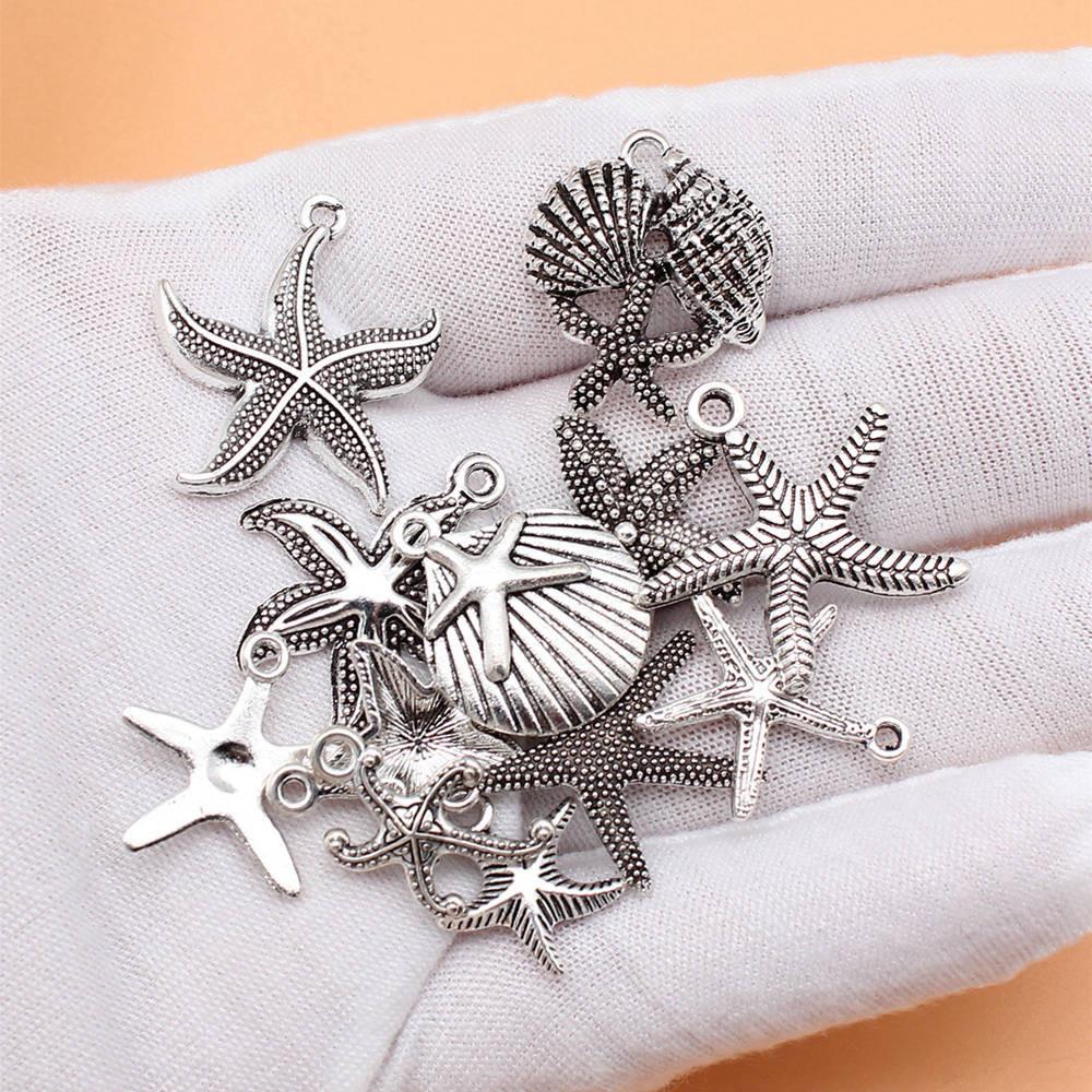 

Животное смешанный набор подвесок-подвесок для мужчин ювелирные изделия оптом милые поделки A18-12pcs-Mix Size