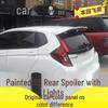 Honda FIT Rear Roof Spoiler, No-Drill, 2014-2020, with Light G