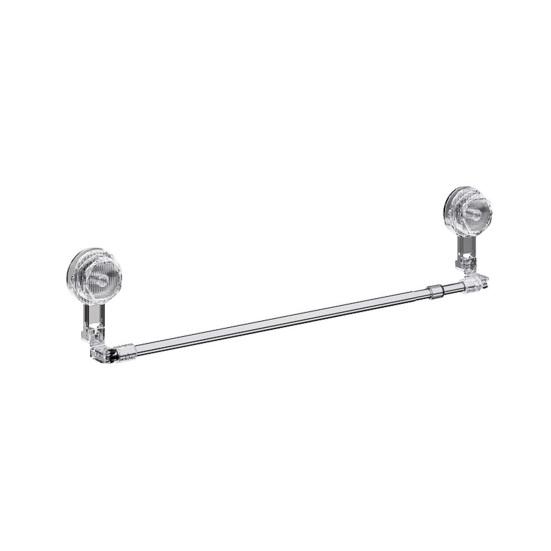 Suction Cup Towel Bar Extendable Towel Holder Stainless Steel Adjustable Wall Mount Towel Rack for Bathroom Kitchen Storage 1pc