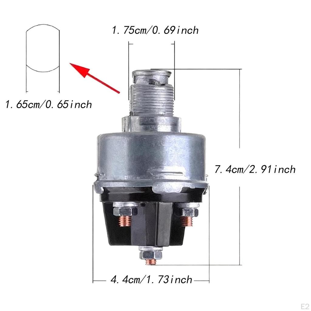 Ignition Key Switch Replacement Sturdy Easy to Install Starter Universal for Agricultural