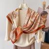 Silk scarf 1116 new spring and autumn thin imitation silk large square scarf mother scarf women's 91x91 shawl dual-purpose winter