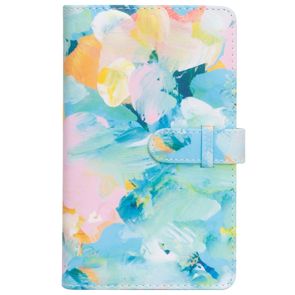 Compact 96 Pocket Photo Album Artistic Pattern Ticket Card Collection for Photography Enthusiasts and Memory Keepers