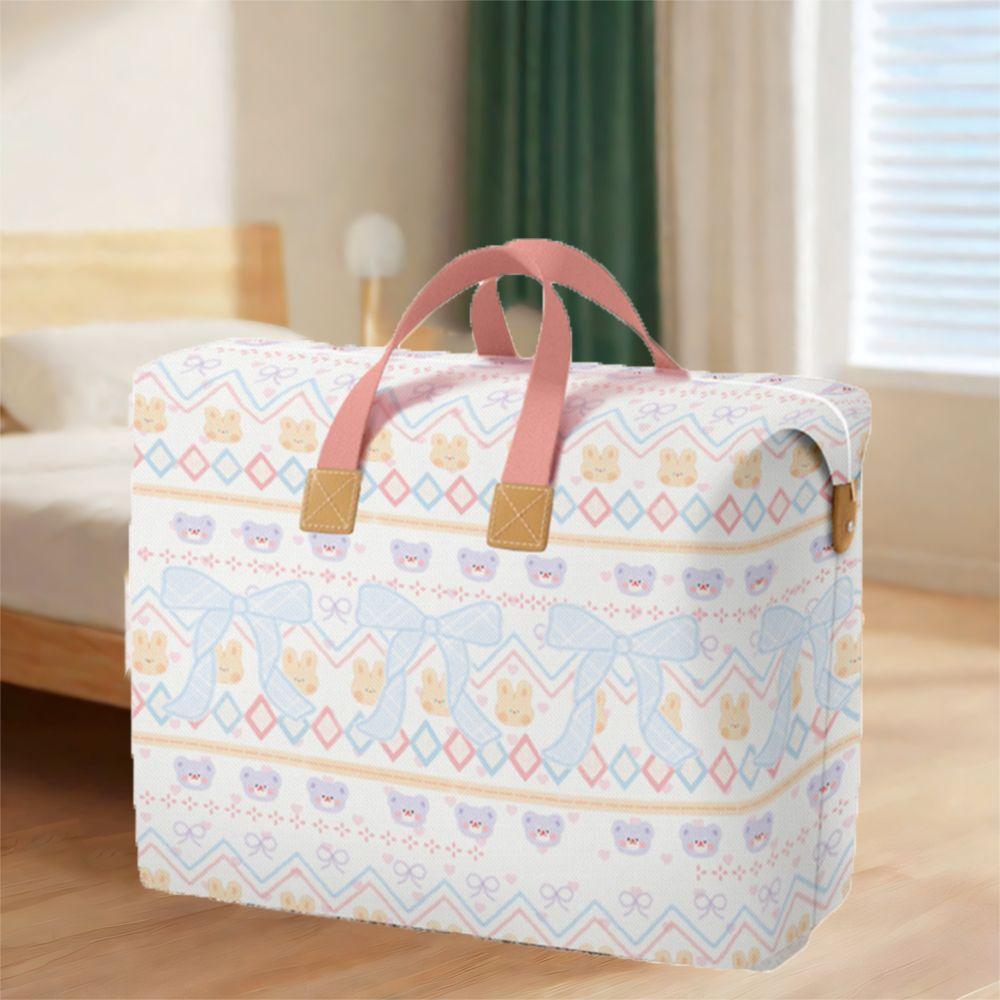 Cartoon Children Quilt Finishing Bag Large Capacity Moving Packing Bag Luggage Storage Bag  Blanket